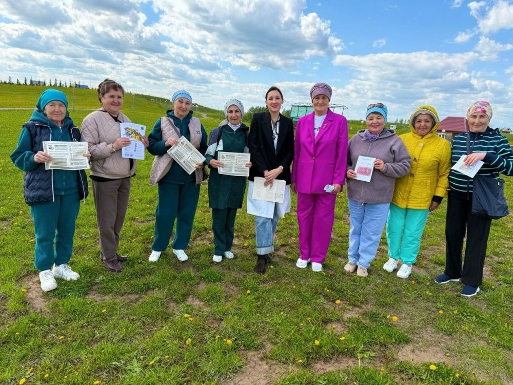 Сегодня в парке Яшьлек прошла замечательная прогулка с врачом-кардиологом Алсу Мухаматнуровной