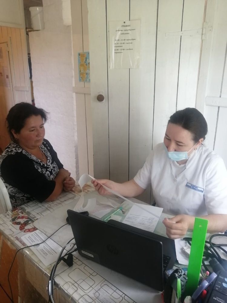 Отчет о выезде участкового терапевта в д. Утяшино (03.07.25)