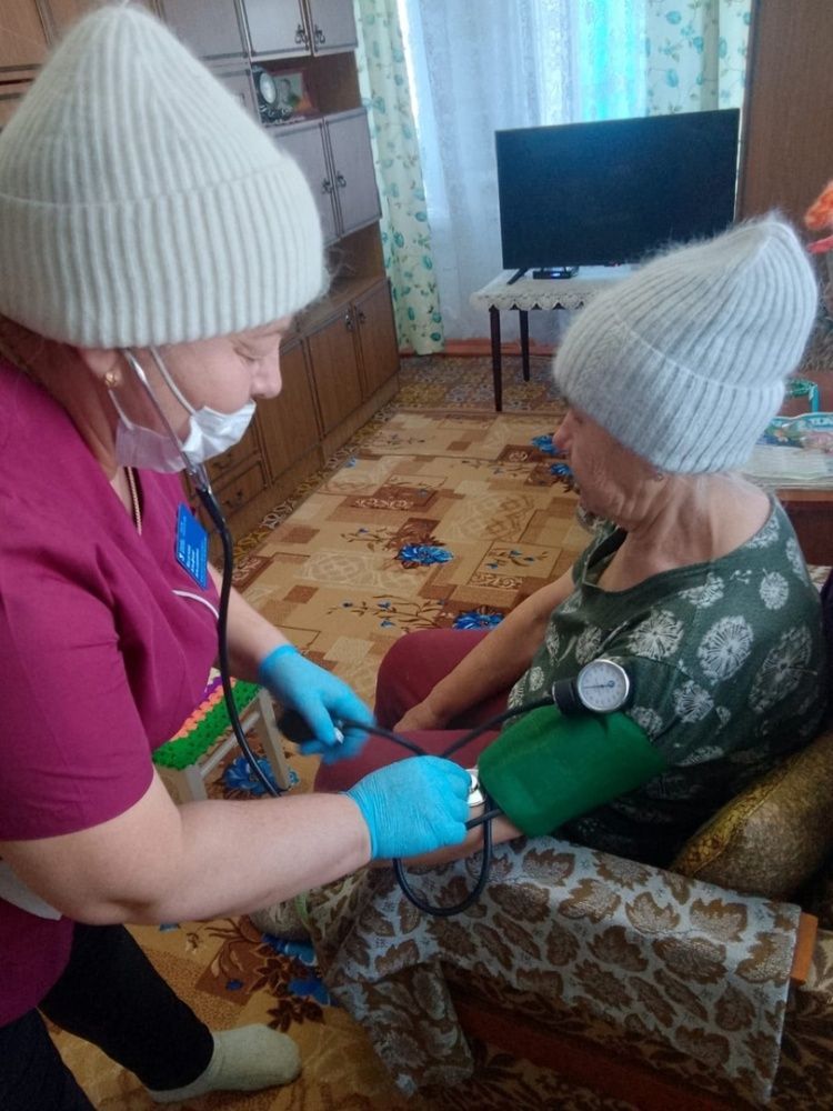 10 февраля фельдшера провели подворный обход в деревне Ерма-Елань